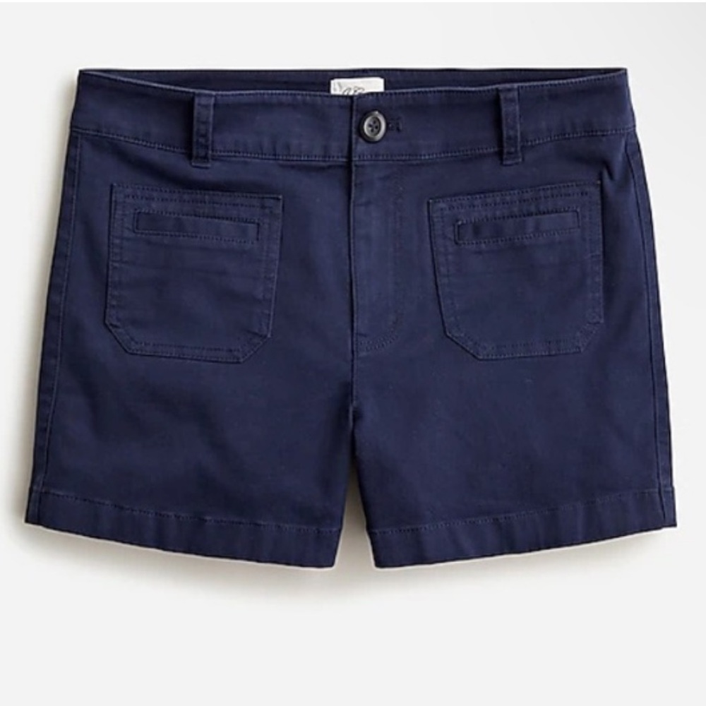 J. Crew navy patch pocket Women's chino shorts